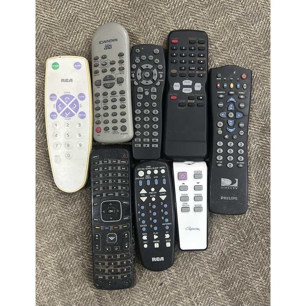 Remote Control Lot Estate Find Vizio Comfort Aire Phillips RCA Magnavox Untested